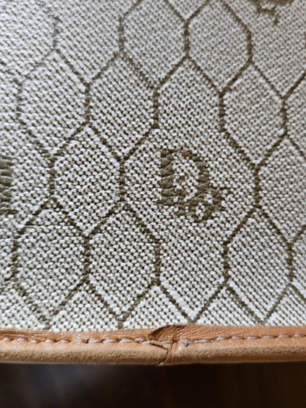 Dior Beige Monogram Saddle Crossbody with Tan Trim EUC - Picture 12 of 14
